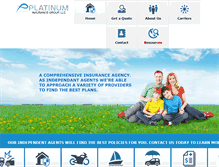 Tablet Screenshot of platinuminsgrp.com